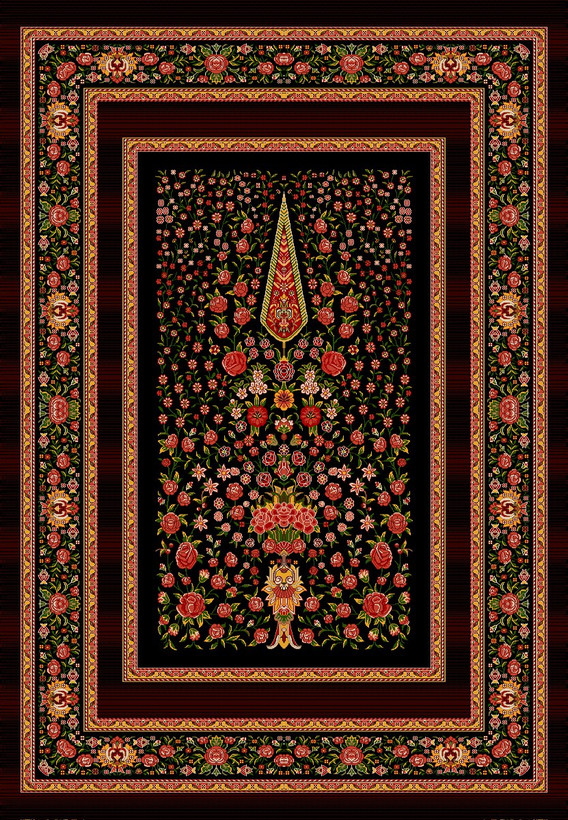 گلیم فرش 9متری پرزدار