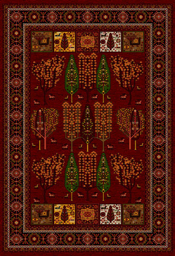 گلیم فرش پرزدار ماشینی