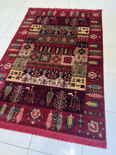 گلیم فرش پرزدار ماشینی