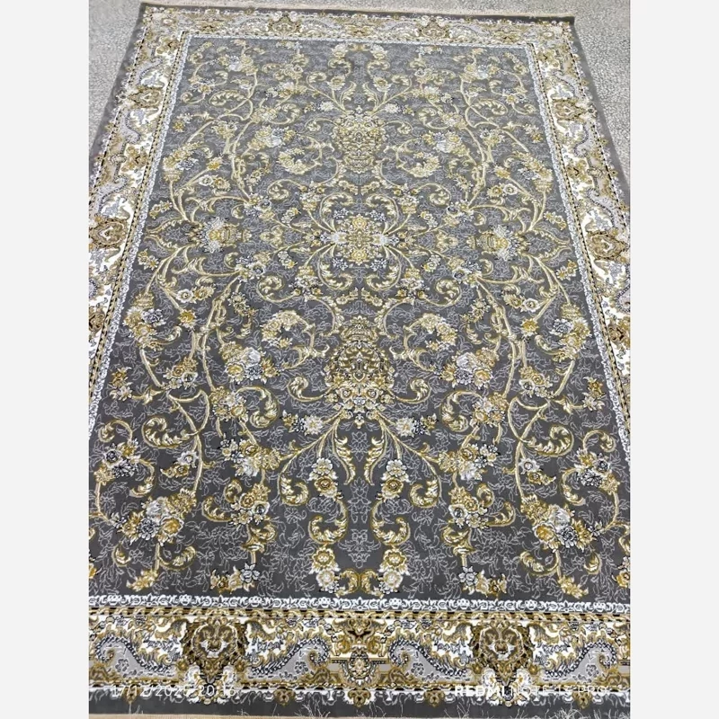 فرش ماشینی 12 متری کاشان با نقشه مینیاتوردودی