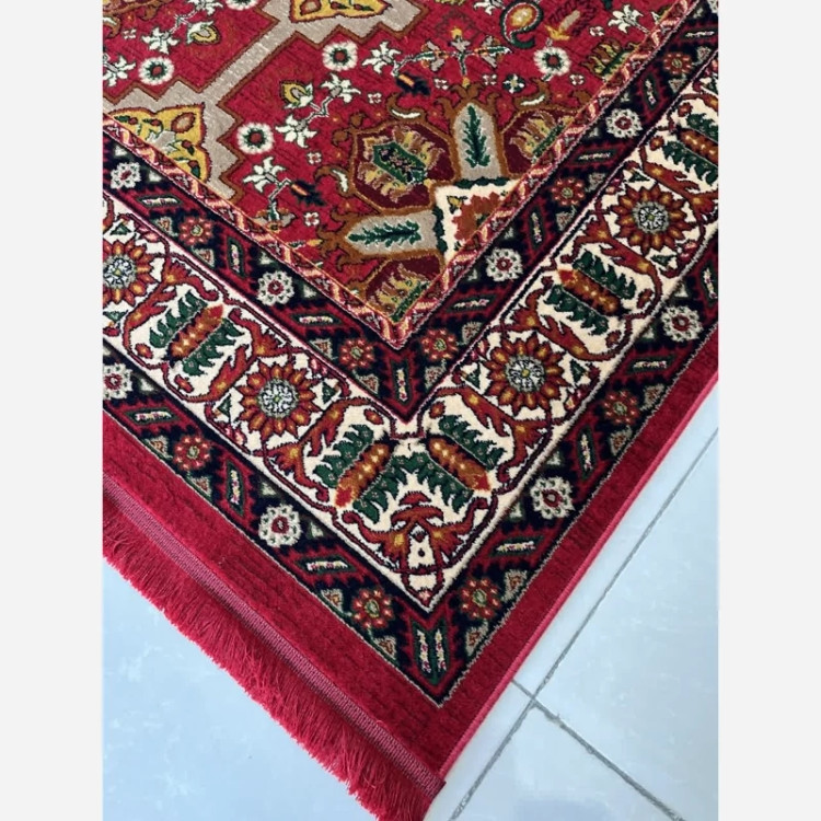 قالیچه 4متری 8رنگ کاشان کلکسیون بلوچی لاکی بافت نرم و زیبا کد4126