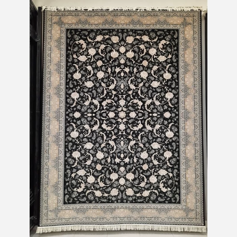 فرش ماشینی 12متری 700شانه اکریلیک کاشان مناسب دکوراسیون لوکس