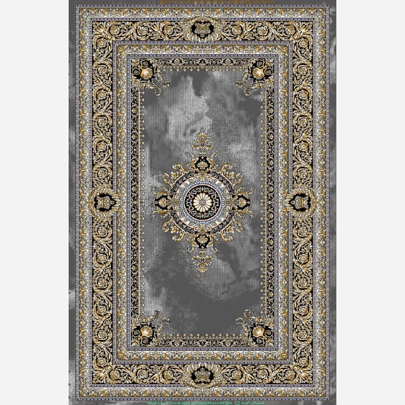 فرش ماشینی 6 متری کاشان نقشه ژیوا دودی کد 1032