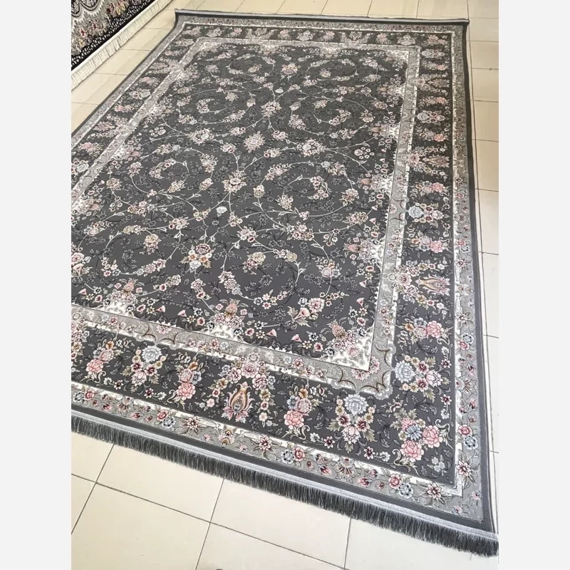 فرش6متری ماشینی 700شانه سنگین وزن پرزبلندنقشه زیبای افرا دودی مناسب جهیزیه