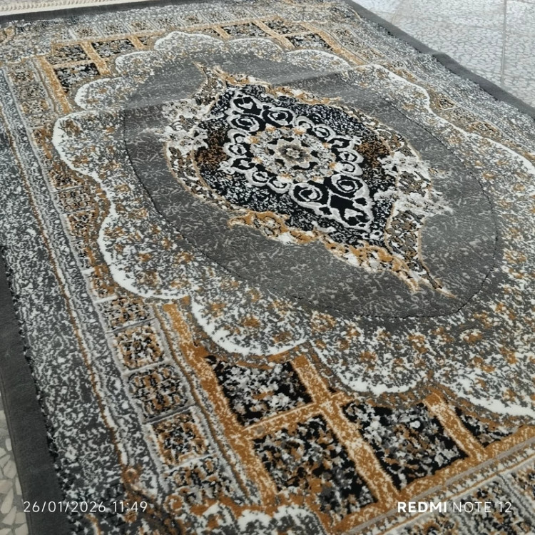 فرش ماشینی4متری کاشان 440شانه نقشه مانلی فیلی(ارسال رایگان).