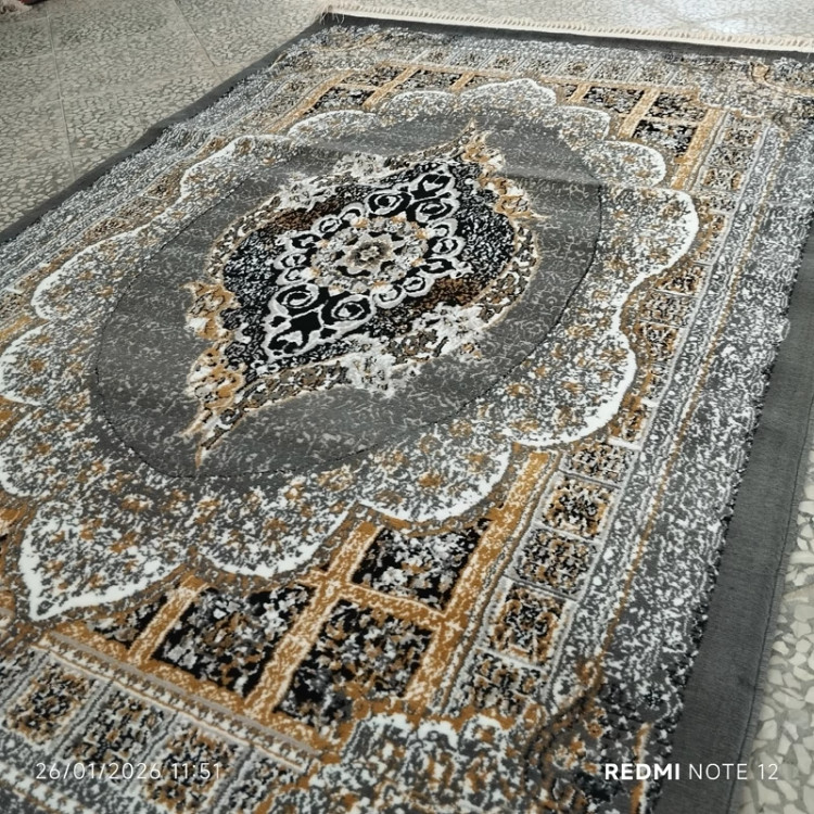 فرش ماشینی4متری کاشان 440شانه نقشه مانلی فیلی(ارسال رایگان).