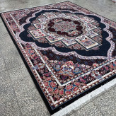 فرش ماشینی 4متری کاشان نقشه ناردون سرمه ایی (ارسال رایگان)