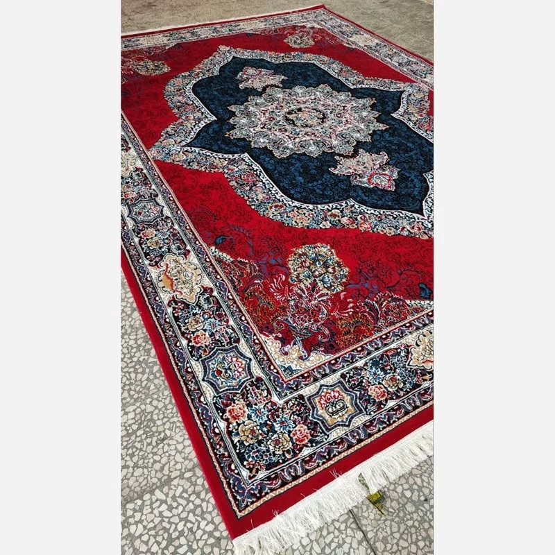 فرش ماشینی9متری کاشان نقشه زیبای کارینا لاکی