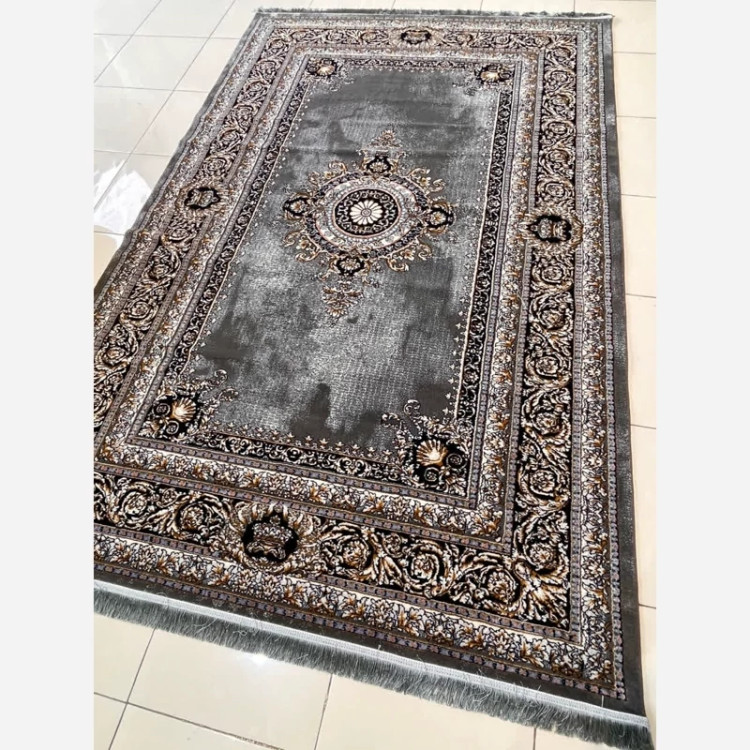 فرش ماشینی 4متری پرزدار کاشان نقشه ژیوادودی مناسب دکوراسیون لوکس کد1032