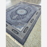 فرش ماشینی 9متری 700شانه کاشان نقشه ویونا دلفینی مناسب دکوراسیون خاص(2عددی)