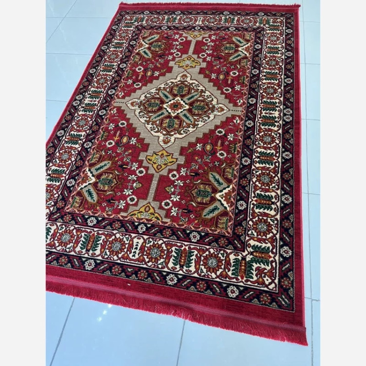 قالیچه 4متری 8رنگ کاشان کلکسیون بلوچی لاکی بافت نرم و زیبا کد4126
