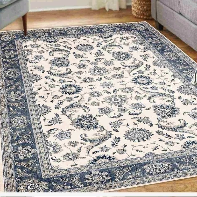 فرشینه مدرن مخمل ترک هازان 2متری طرح گبه سبز(ارسال رایگان)