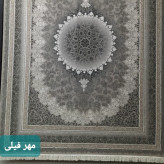فرش ماشینی 700شانه کاشان صددرصد نخ اکریلیک 6متری نفشه مهرفیلی