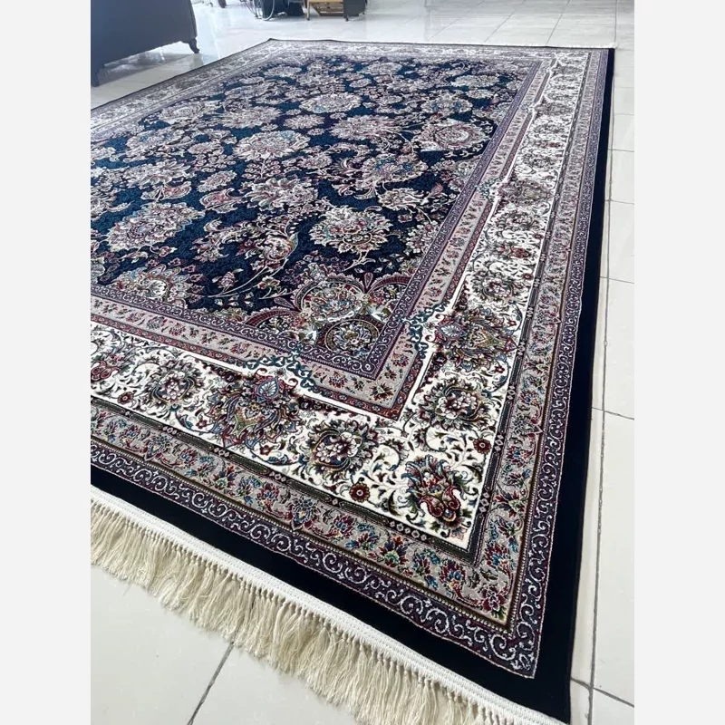 فرش ماشینی 700شانه12متری نخ اکریلیک پرزبلندسنگین وزن نقشه یاشار