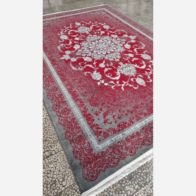 فرش ماشینی 12متری اقتصادی جدیدکاشان نقشه شکوفه فیلی بافت نرم و خاص