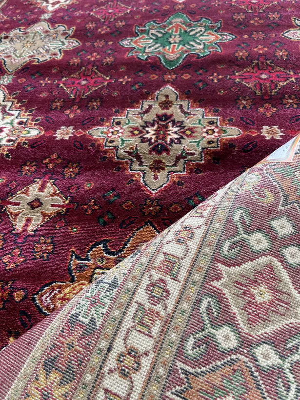 گبه ماشینی کاشان 9متری کاشان کلکسیون بلوچی زرشکی کد4105