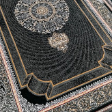 فرش9متری ماشینی اقتصادی کاشان نقشه موج مشکی