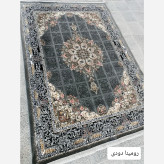 فرش12متری ماشینی اقتصادی کاشان نقشه رومینادودی