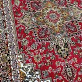 فرش 9متری ماشینی اقتصادی کاشان نقشه هریس لاکی
