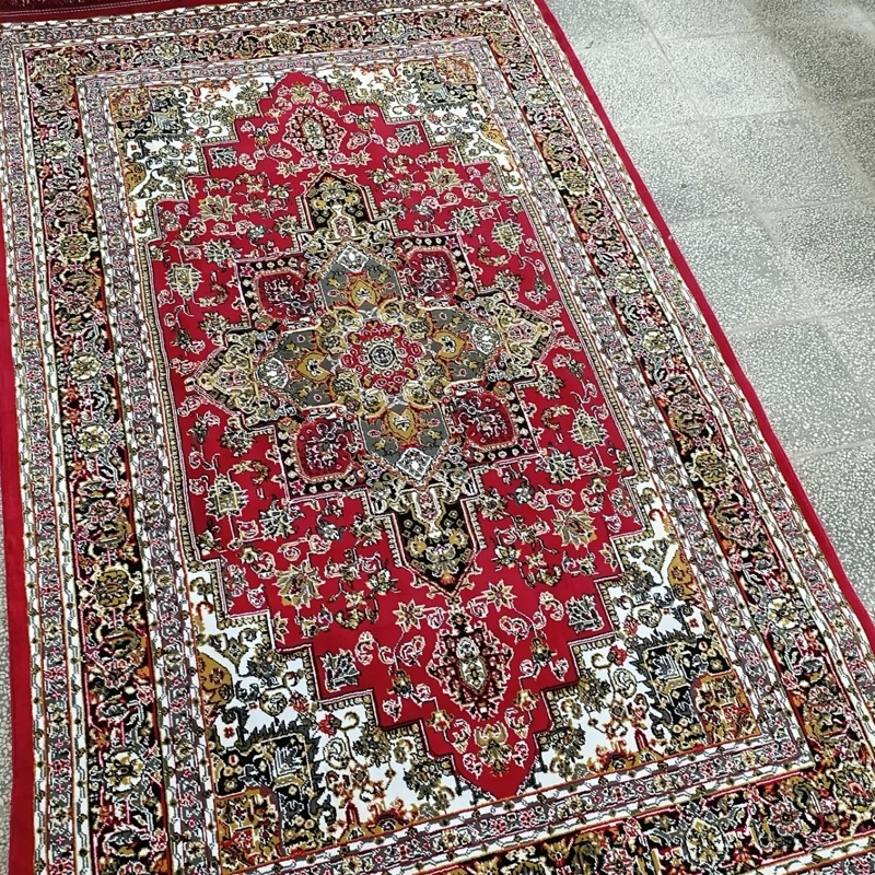فرش 9متری ماشینی اقتصادی کاشان نقشه هریس لاکی