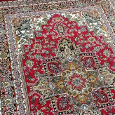 فرش ماشینی اقتصادی 12متری کاشان نقشه هریس لاکی