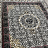 فرش ماشینی اقتصادی 12متری کاشان نقشه آرام دودی
