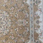 فرش ماشینی 9متری اکریلیک ضخیم 1200شانه کاشان نقشه افشار نسکافه ایی مناسب جهیزیه