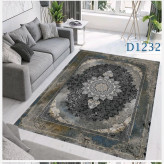 فرشینه مخمل ترک طرح فرش لاکی کد8158