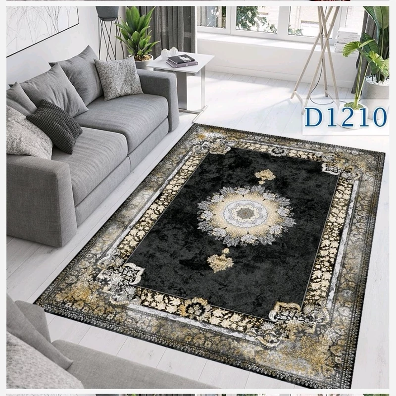 فرشینه مخمل ترک طرح گبه لاکی کد9