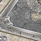 فرشینه مخمل ترک طرح گبه ترنج سبز
