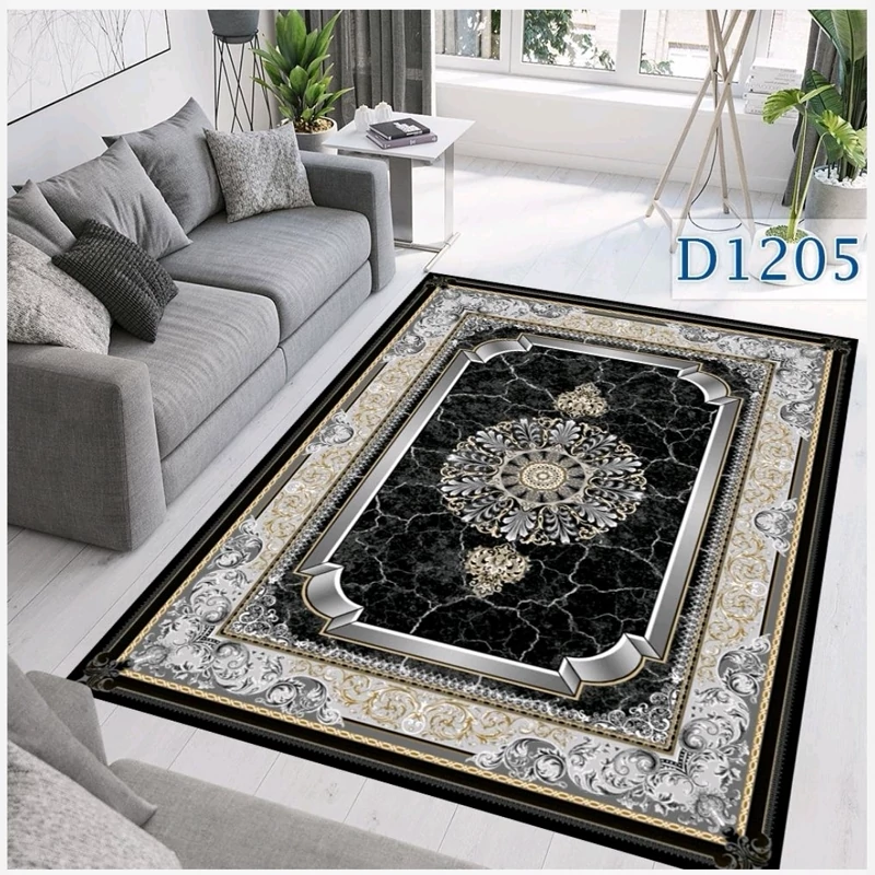فرشینه مخمل ترک طرح گبه لاکی کد15