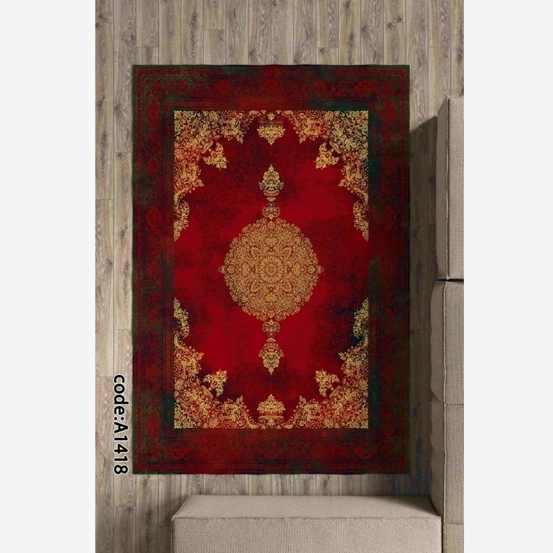 فرشینه مخمل ترک 6متری طرح گبه کد20