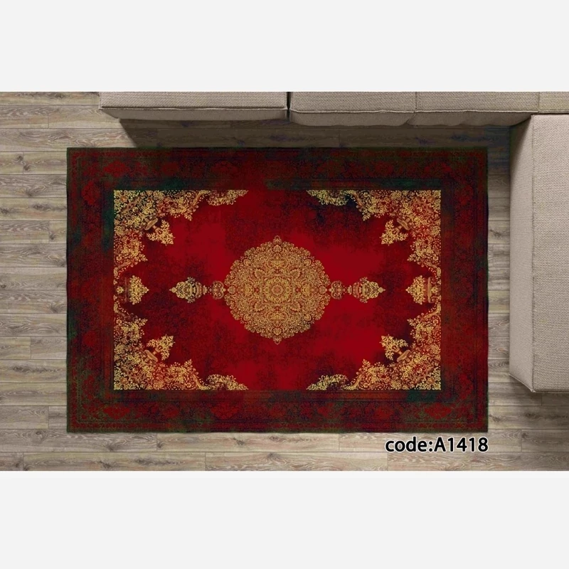 فرشینه مخمل ترک 6متری طرح گبه کد20