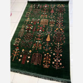 گبه ماشینی4متری کاشان کلکسیون بلوچی سبزبافت نرم وزیباکد4137