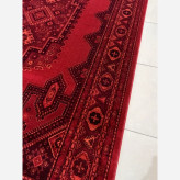 کنار0 گلیم فرش ماشینی پرزدار(گبه) سایز 1در2کلکسیون بلوچی لاکی کد4139قجری