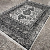 فرش ماشینی 6متری کاشان نقشه گلشن نقره ایی مناسب خاص پسندان