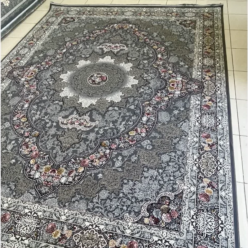 فرش9متری ماشینی 700شانه اکریلیک پرزبلندسنگین وزن نقشه آروانادودی مناسب دکوراسیون لوکس