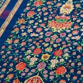 فرش4متری ماشینی جدید کاشان کلکسیون الگا سرمه ایی مناسب جهیزیه