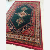 قالیچه 4متری 8رنگ پرزدار کاشان کلکسیون بلوچ سبز مناسب دکوراسیون خاصکد4115