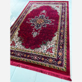 قالیچه 4متری ماشینی کاشان کلکسیون بلوچ زرشکی مناسب دکوراسیون لوکسکپ4114