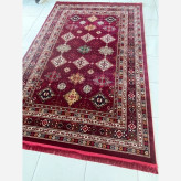 قالیچه 4متری پرزدار جدید کاشان کلکسیون بلوچ زرشکی بافت نرم و خاص