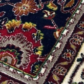 فرش ماشینی 4متری کاشان کلکسیون بلوچ سرمه ایی بافت نرم وزیبا