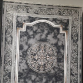 فرش ماشینی12متری کاشان نقشه ویترین1200شانه نخ اکریلیک مناسب دکوراسیون لوکس