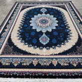 فرش 9متری ماشینی کاشان نقشه گیتاسرمه ایی بافت نرم و زیبا