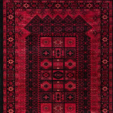 گلیم فرش 12متری ماشینی کاشان کلکسیون بلوچی لاکی کد2009