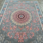 فرش ماشینی بی سی اف 12متری کاشان نقشه پونه فیلی کیفیت بالا