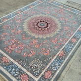 فرش ماشینی بی سی اف 12متری کاشان نقشه پونه فیلی کیفیت بالا