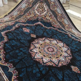 فرش ماشینی 9متری کاشان تراکم 700 نقشه شیدا سرمه ایی (ارسال رایگان)