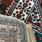 گلیم فرش4متری پرزدارفانتزی(گبه)کلکسیون بلوچی زرشکی کد4105