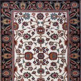 گلیم4متری پرزدار ماشینی جدید کاشان کلکسیون بلوچی بژکد4119